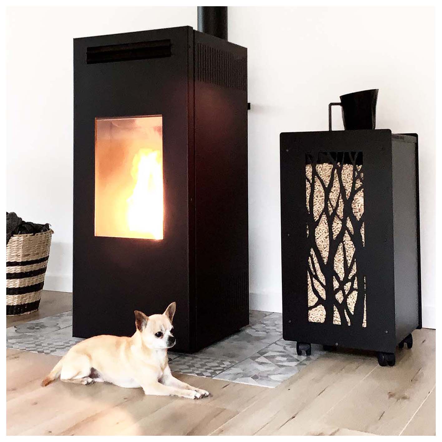 meilleur rangement pour granulés de bois